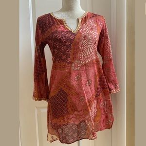Sulu Tunic Top Coral Sz 2